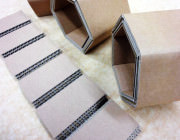 Three-layered cardboard 60° V-cut