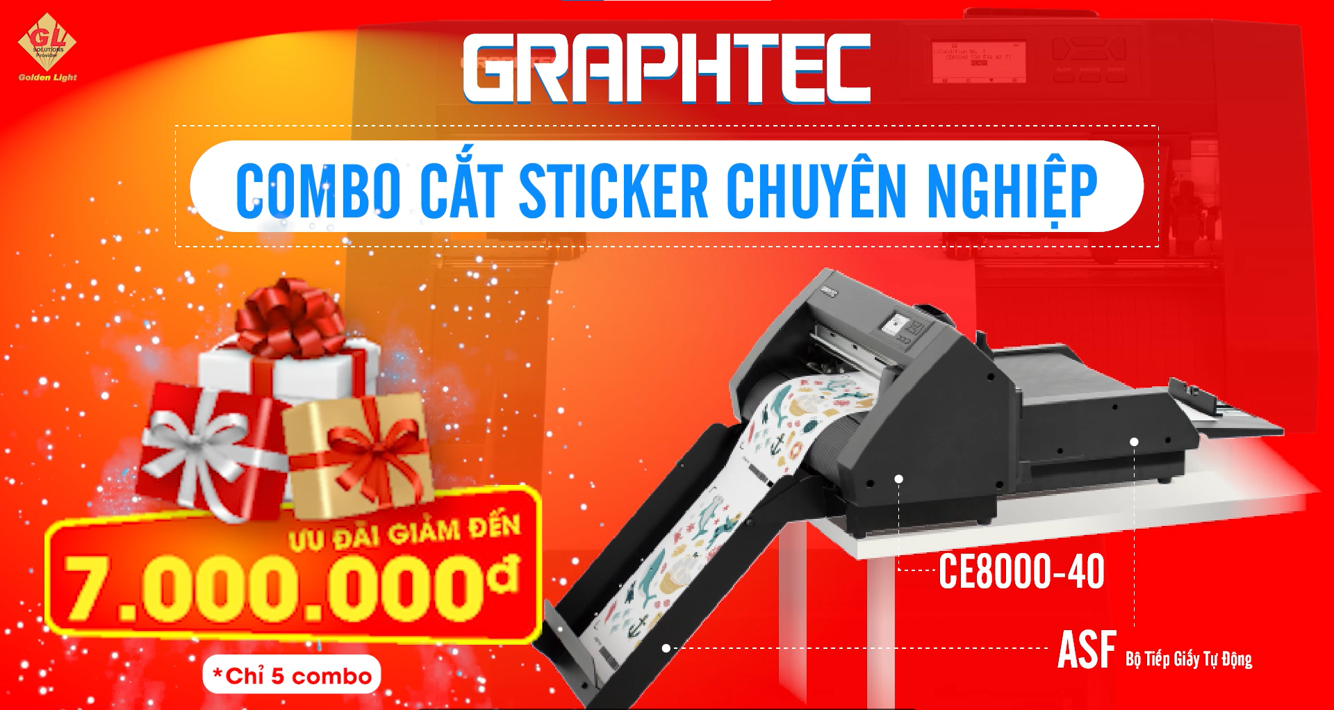 Combo máy cắt Graphtec CE8000-40 và ASF1-30