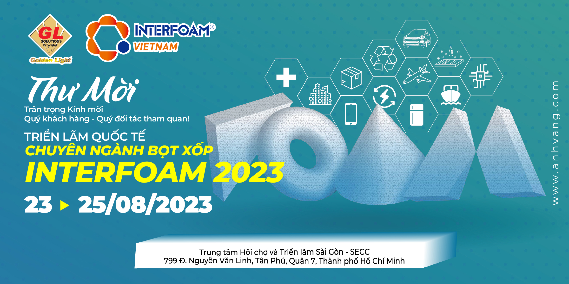 THƯ MỜI THAM GIA TRIỂN LÃM QUỐC TẾ CHUYÊN NGÀNH BỌT XỐP -  INTERFOAM 2023