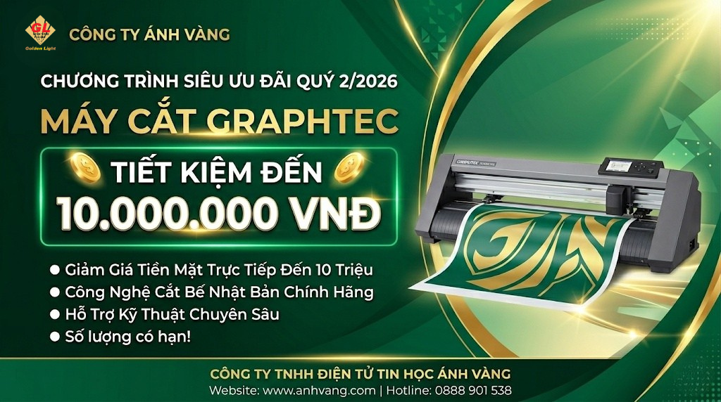 CHƯƠNG TRÌNH KHUYẾN MÃI MÁY CẮT GRAPHTEC