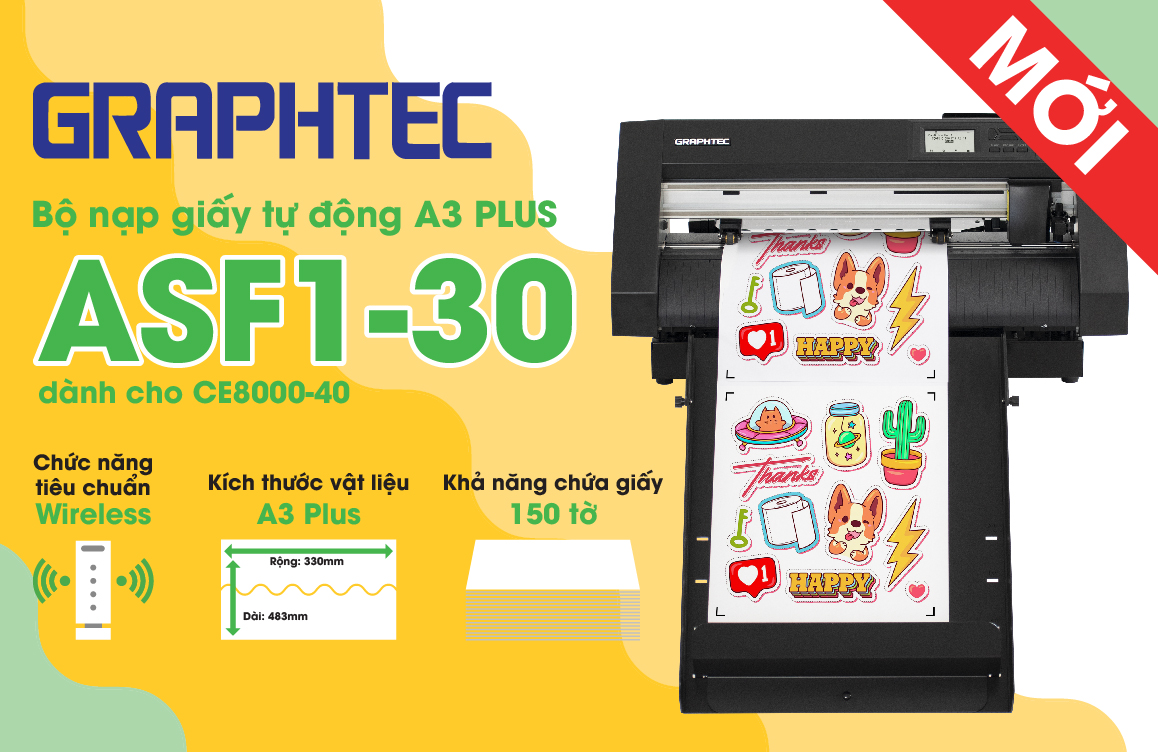 RA MẮT BỘ TIẾP GIẤY TỰ ĐỘNG CHÍNH HÃNG GRAPHTEC AFS1-30
