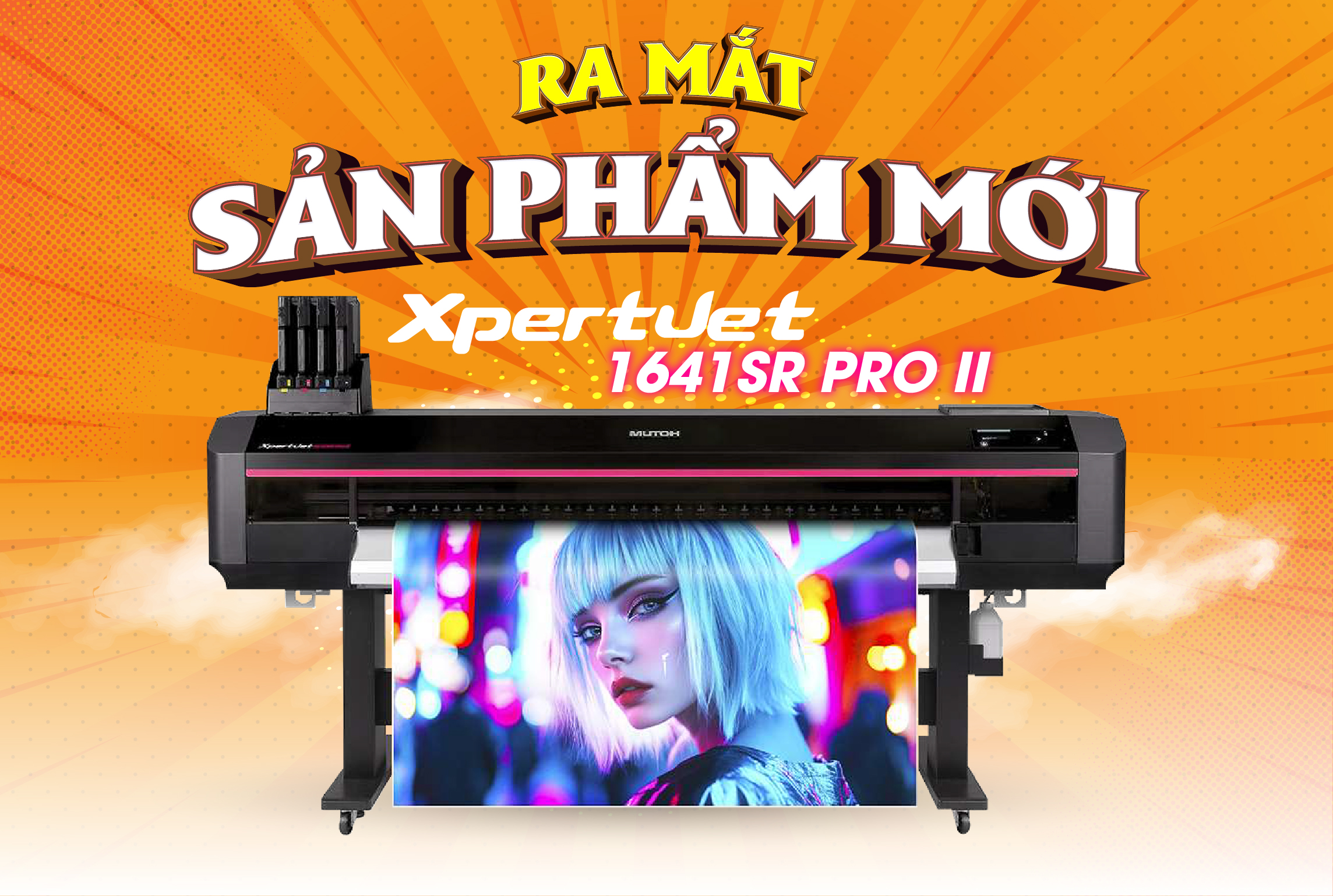 Thông báo ra mắt sản phẩm mới Mutoh XPJ-1641SR Pro II